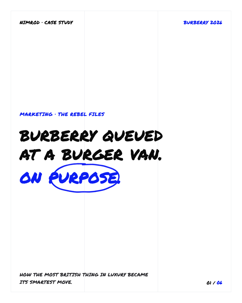Burberry brand case study carousel